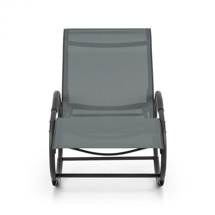 Santorini Rocking Chair Deck Aluminum Polyester Grey At Santorini Rocking Chair Deck Aluminum Polyester Grey