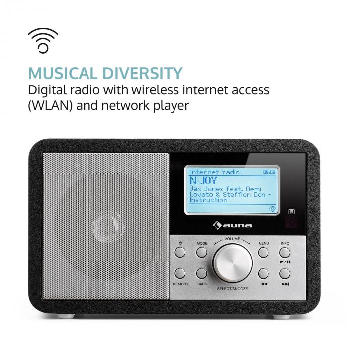 Worldwide Mini Internet Radio Wifi Network Player Usb Mp3 Aux Fm Tuner