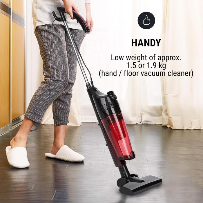 oneConcept Duster Aspiradora Sistema de filtro ciclónico 600W Roja/Negra  Negro/Rojo