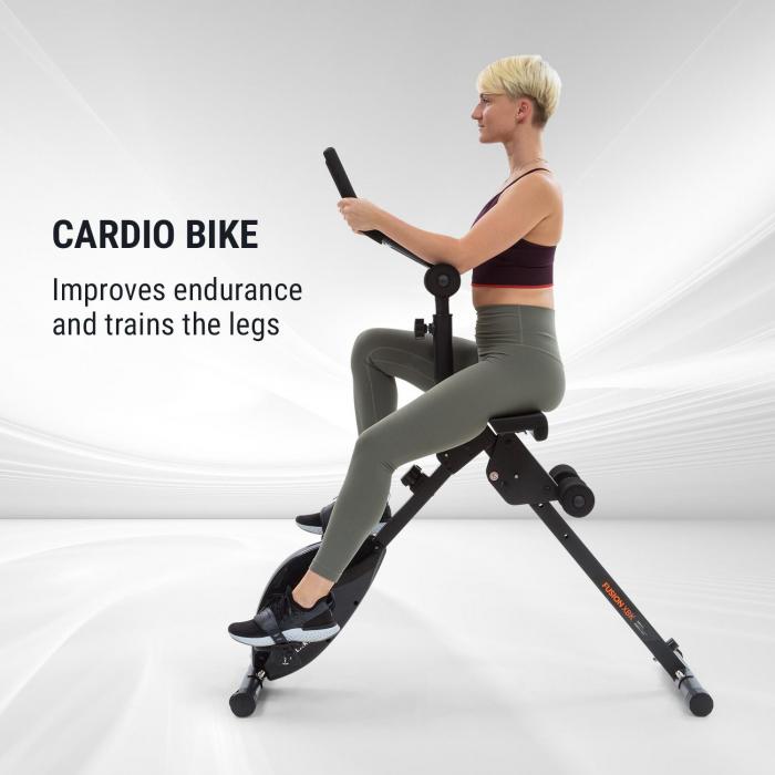 Klarfit Fusion Bike Exercise Bike Home Trainer 3in1 Cardio / Standing ...
