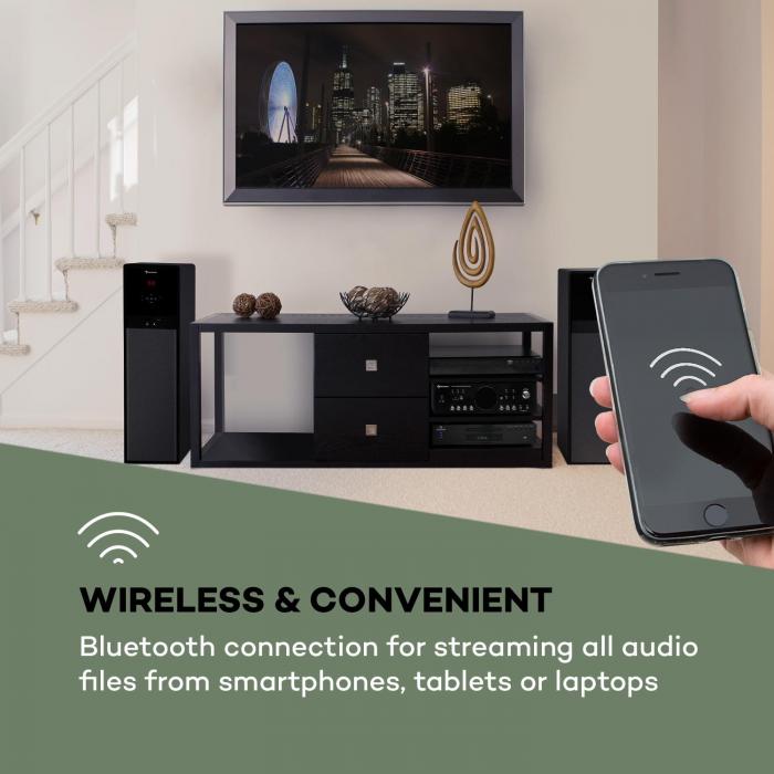 auna AMP218 BT Digital Surround Amplifier 5.1 2 x 120W 3 x 50W RMS BT