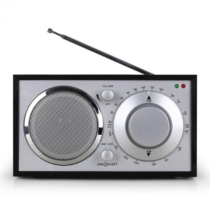 1960s Retro Style FM Kitchen Radio AUX Black at the Best Price!