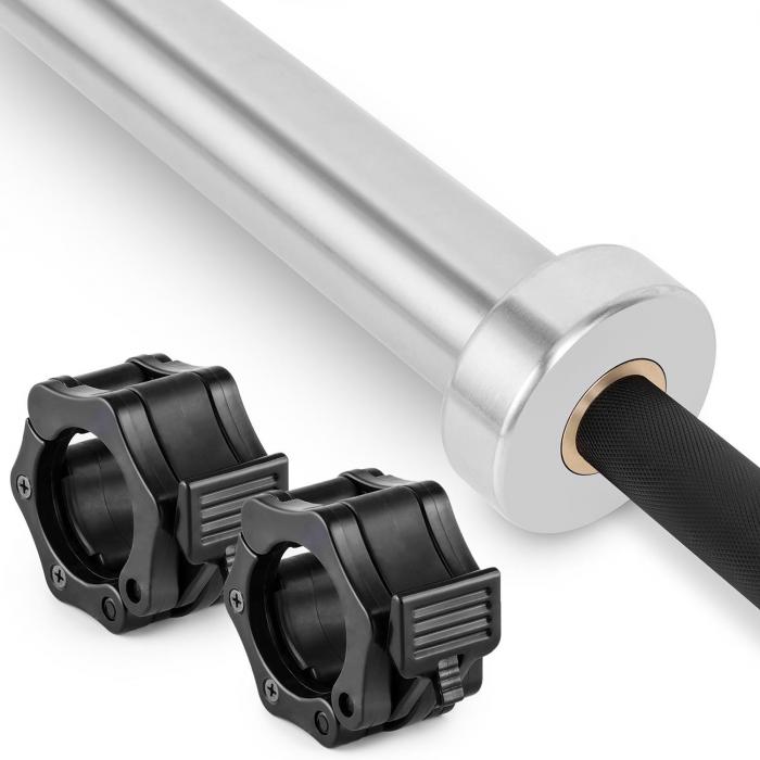 Barre Musculation 20 Kg Klarfit Klarbar Barre de musculation - barre olympique 220 cm 20 kg