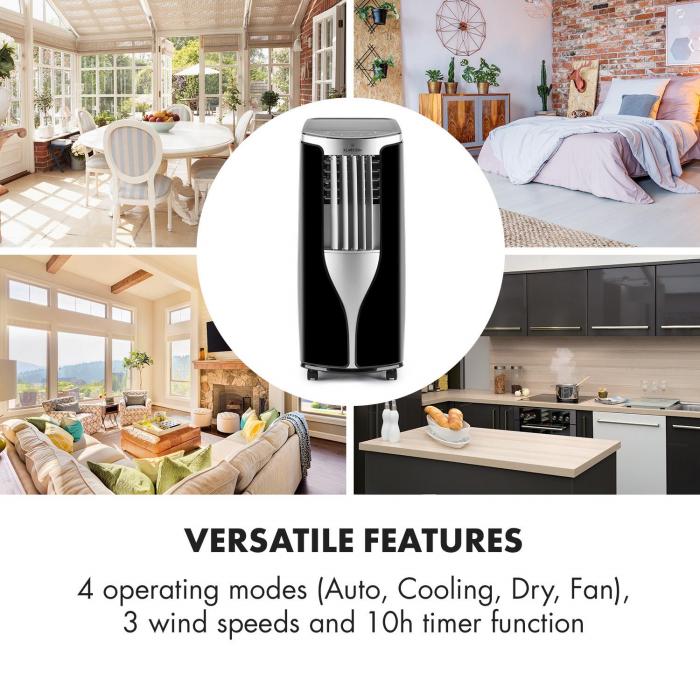 New Breeze 9 Air Conditioner 9000 Btu Class A Remote Control Black