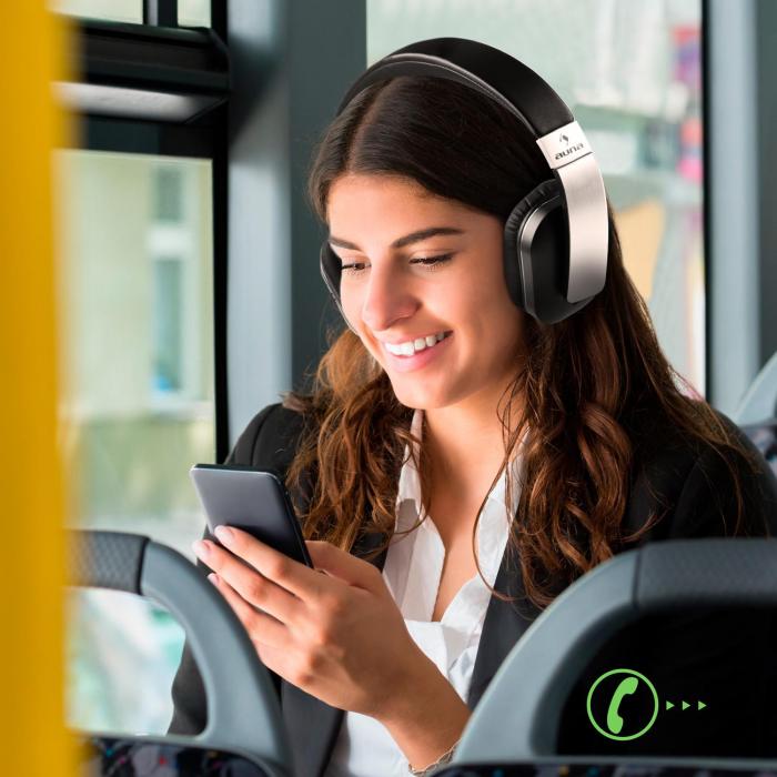 auna Elegance ANC bluetooth NFC vastamelukuulokkeet akku auna Elegance ANC Bluetooth NFC kuulokkeet handsfree