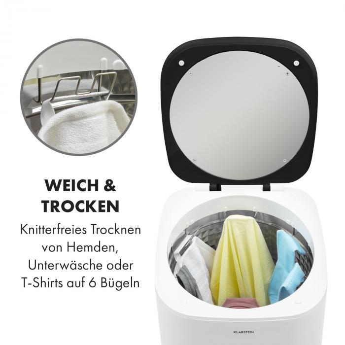 Zap Dry Wäschetrockner 820W 50l Touch Bedienfeld LED Anzeige weißschwarz
