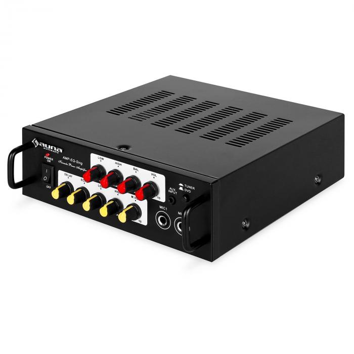 Karaoke 'EQ Sing' PA System Amplifier Speakers Mic Set ...