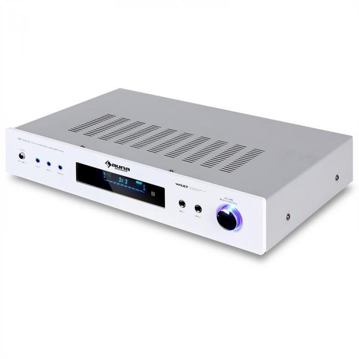 AMP-9200 Home Hifi 5.1 Amplifier 600W - White front | at the Best Price!