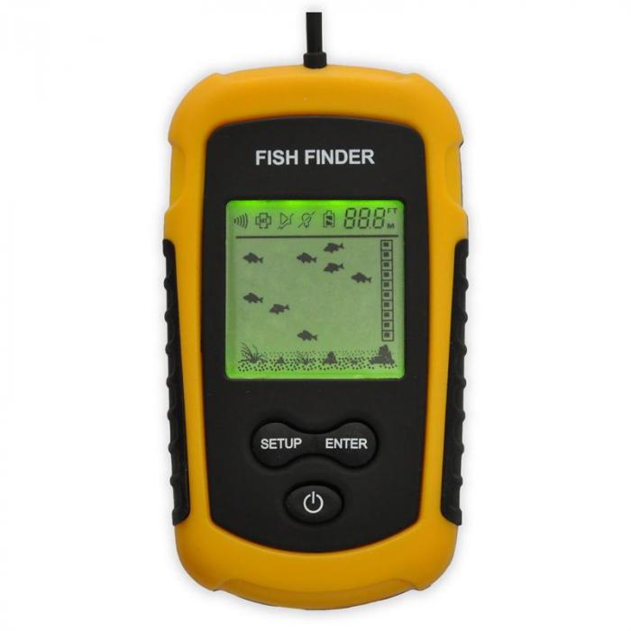 Sonar Fishfinder- 100 m Portable Depth Finder Fishing Device | at the Best Price!