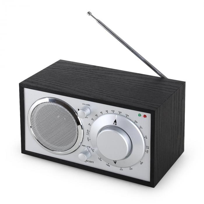 1960s Retro Style FM Kitchen Radio AUX Black at the Best Price!