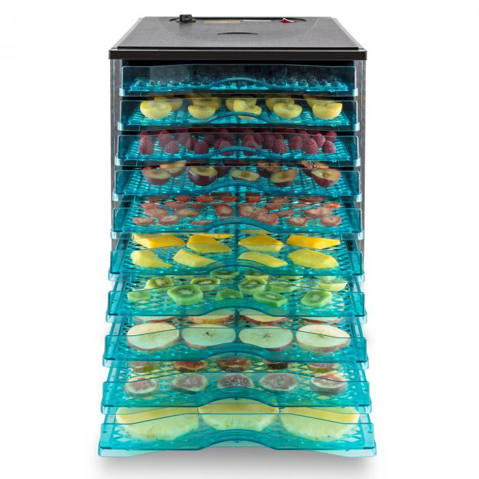 Fruit Jerky 10 Dörrautomat Dehydrator Trockner 800W 10 Etagen schwarz