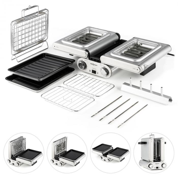 oneConcept Butterfly Grill de table électrique multifonction oneConcept Butterfly Grill de table électrique multifonction