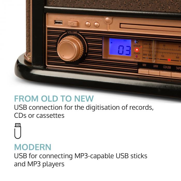 belle epoque 1908 dab retro stereo system