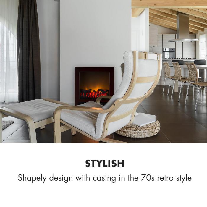 Zermatt Elektrischer Kamin 750 1500 W Panoramaview