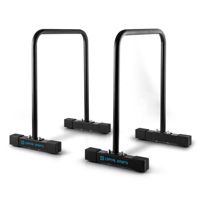Black Core Equalizer Dip / Push Up Bars Full Body Workout
