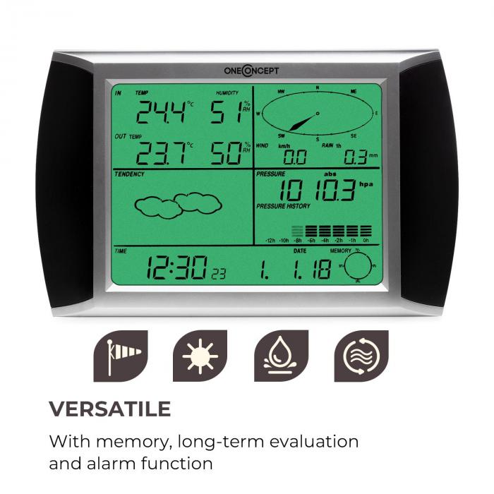 Compteur de v/élo Ordinateur de v/élo sans Fil Capteur Reed Compteur kilom/étrique de v/élo /Écran LCD 1,5 38,1 mm avec r/étro/éclairage Bleu Affichage de la temp/érature en /°C