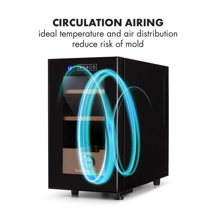 El Presidente 23 Humidor 50 W Touch cederträ 23L LED svart