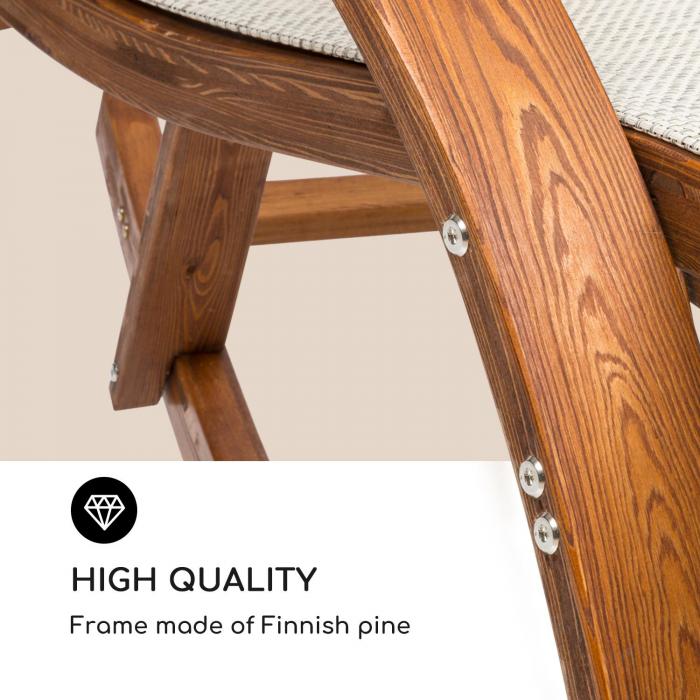 Blumfeldt Mauritius Swing Lounger with Roof ComfortMesh 180kg max