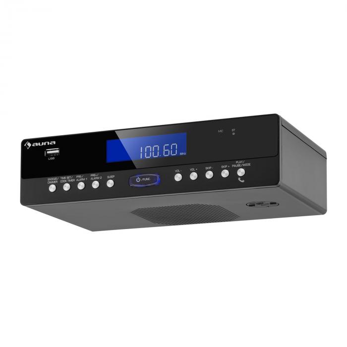auna KR-100 BK Radio Da Cucina Sottopensile Bluetooth ...