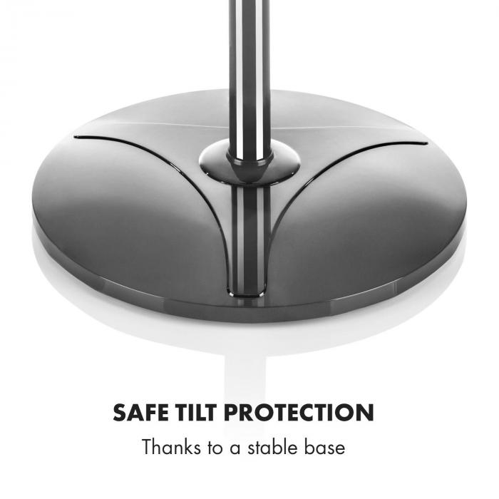 Klarstein Summerjam Ventilador de pie 41 cm 50W 3 niveles color gris