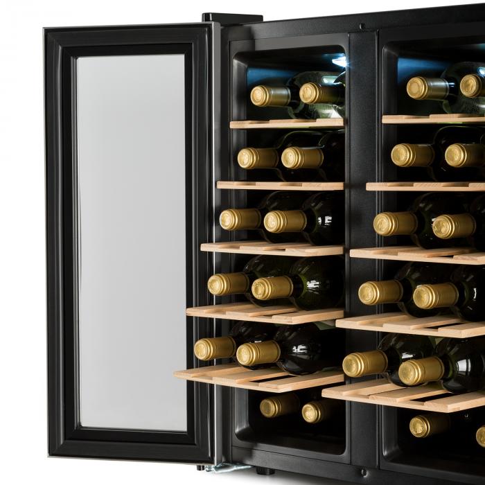 SaloonNapa Wine Cooler 67L 2 Glass Doors 1118°C Stainless Steel