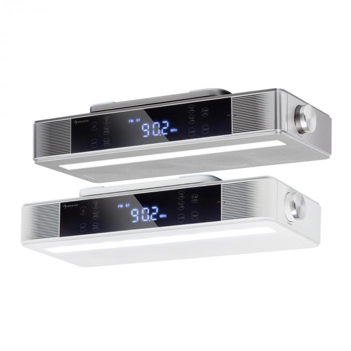 Auna Kr 140 Radio Kuchenne Bluetooth Tuner Ukf Led Srebrne