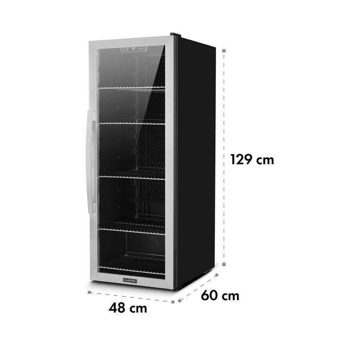 beersafe 6xl nevera de bebidas 201l 0 10 c cristal a acero inoxidable