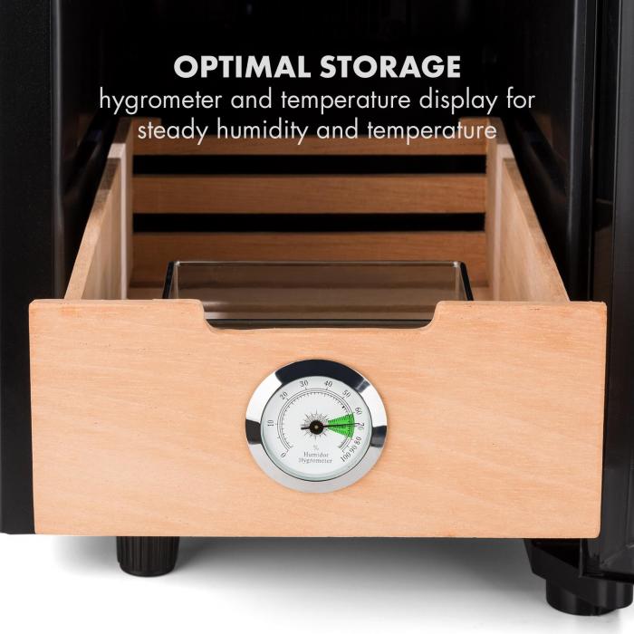 El Presidente 23 Humidor 50 W Touch Zedernholz 23L LED schwarz