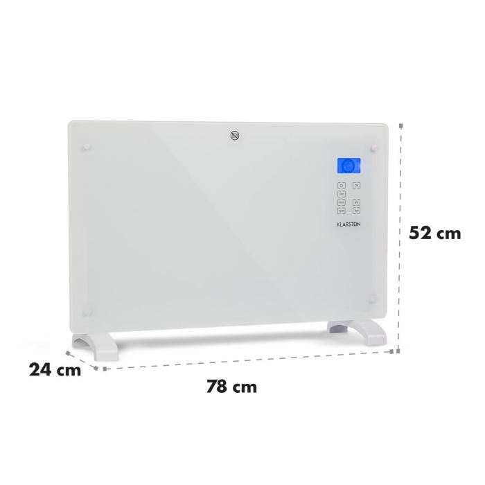 klarstein glass convector heater