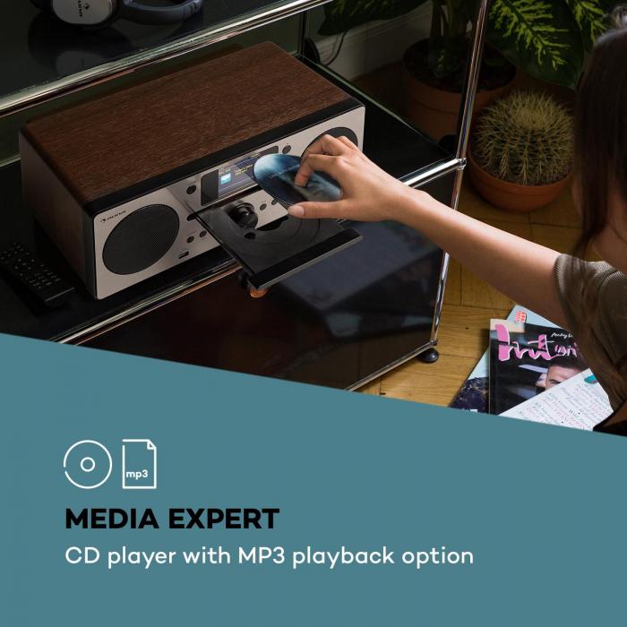 auna Harvard Compact System Internet / DAB + and FM Radio CD Player