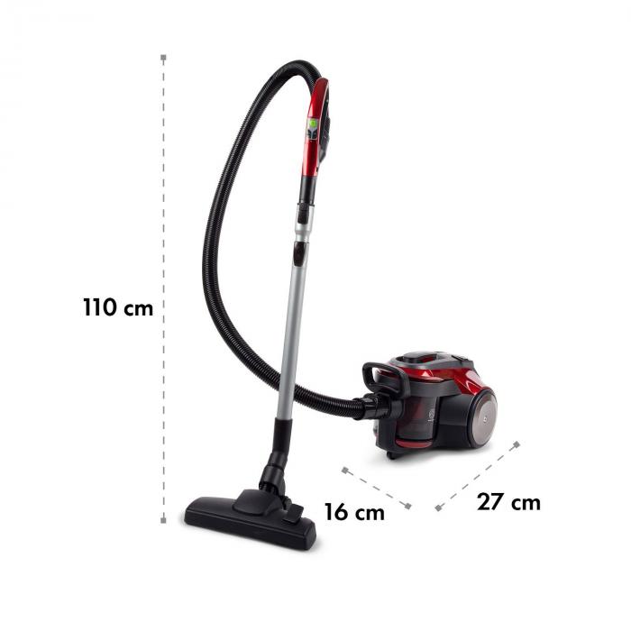 Klarstein Clean King Ergo Aspirateur cyclone sans sac HEPA13 KLARSTEIN Clean King Ergo Aspirateur Cyclone aspirateur