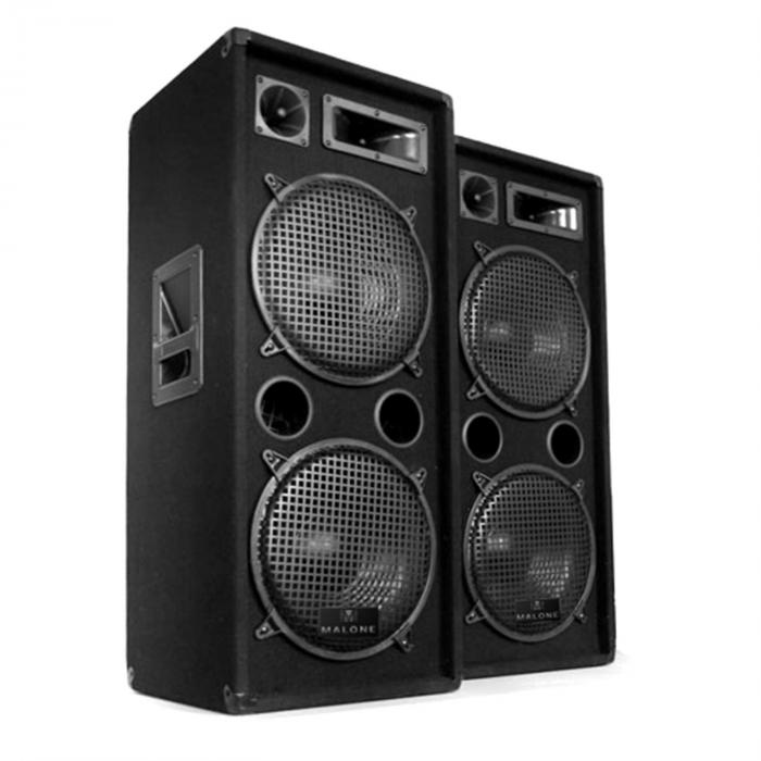 DJ PA System 'DJ-26' Amplifier + PA Speakers Package 2000W