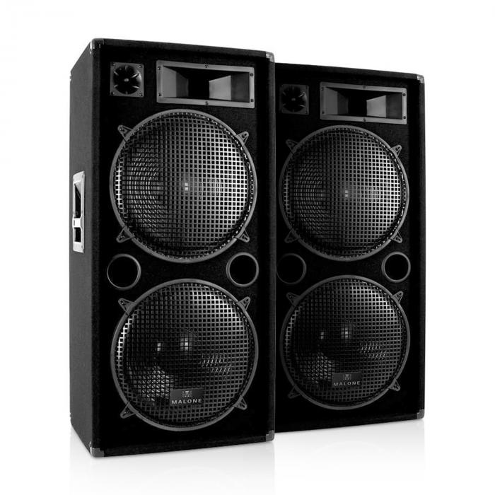 DJ PA System 'DJ42' Amplifier Speaker Set USB SD 3000W